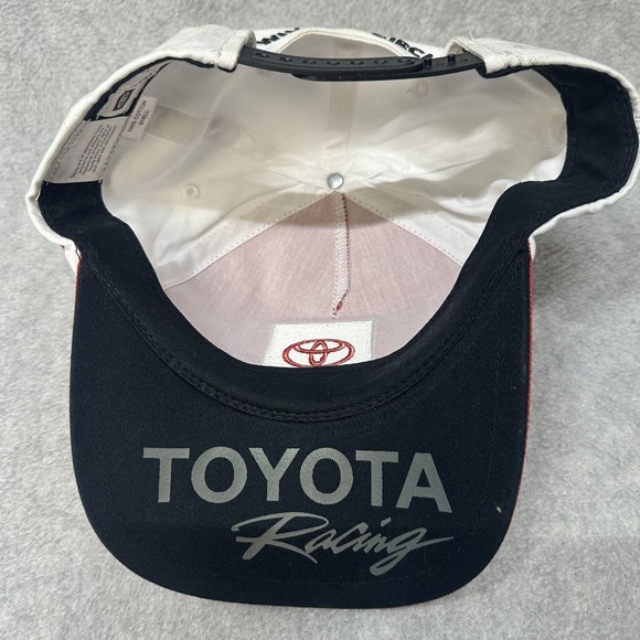 Toyota Racing Hat Cap Snap Back Red White Black NASCAR Racing Winners Circle - Picture 8 of 10